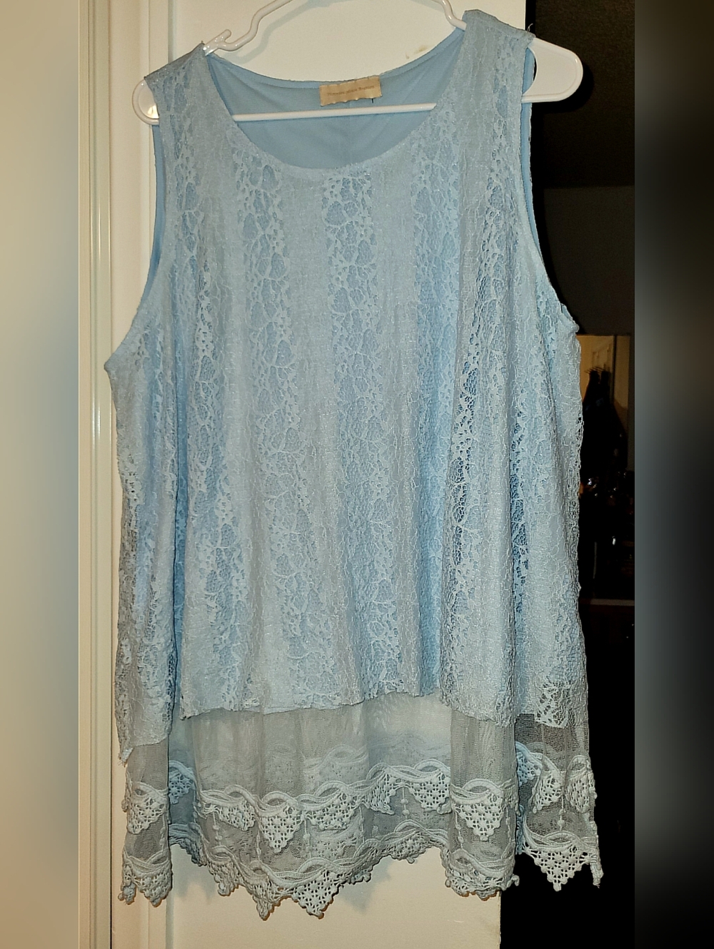 Light Blue Lace Tunic